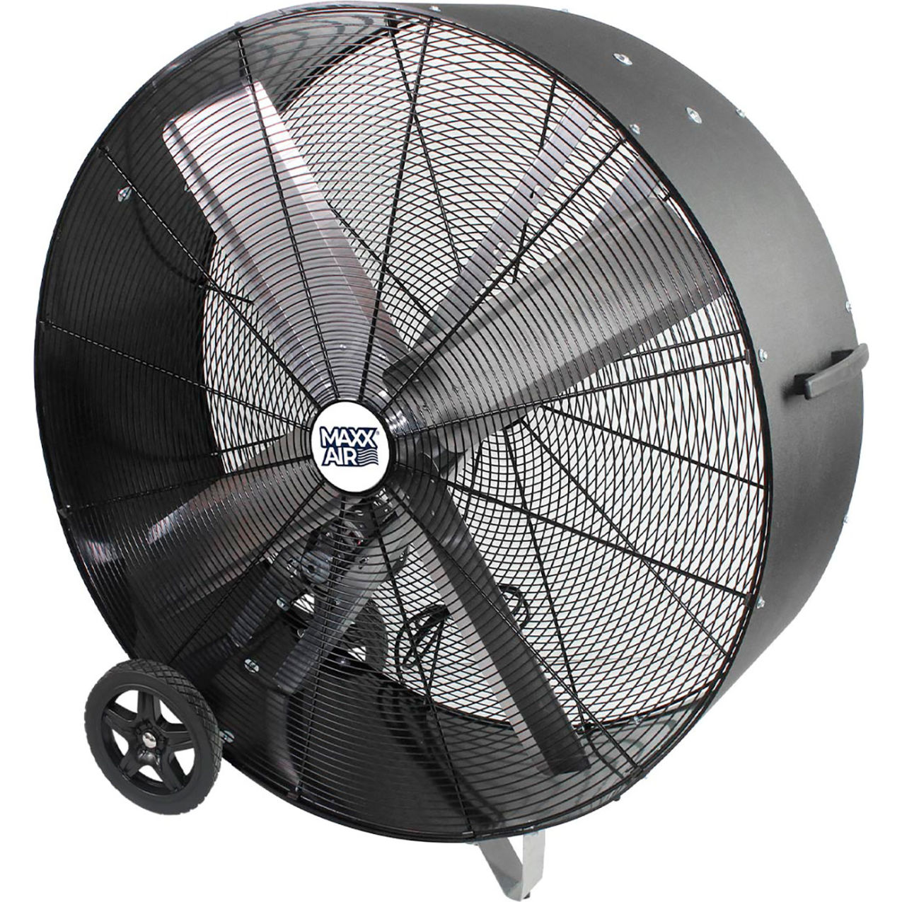 48" Portable Industrial-Grade Drum Fan, 2 Speed, 18000 CFM, 1/2 HP, 120V