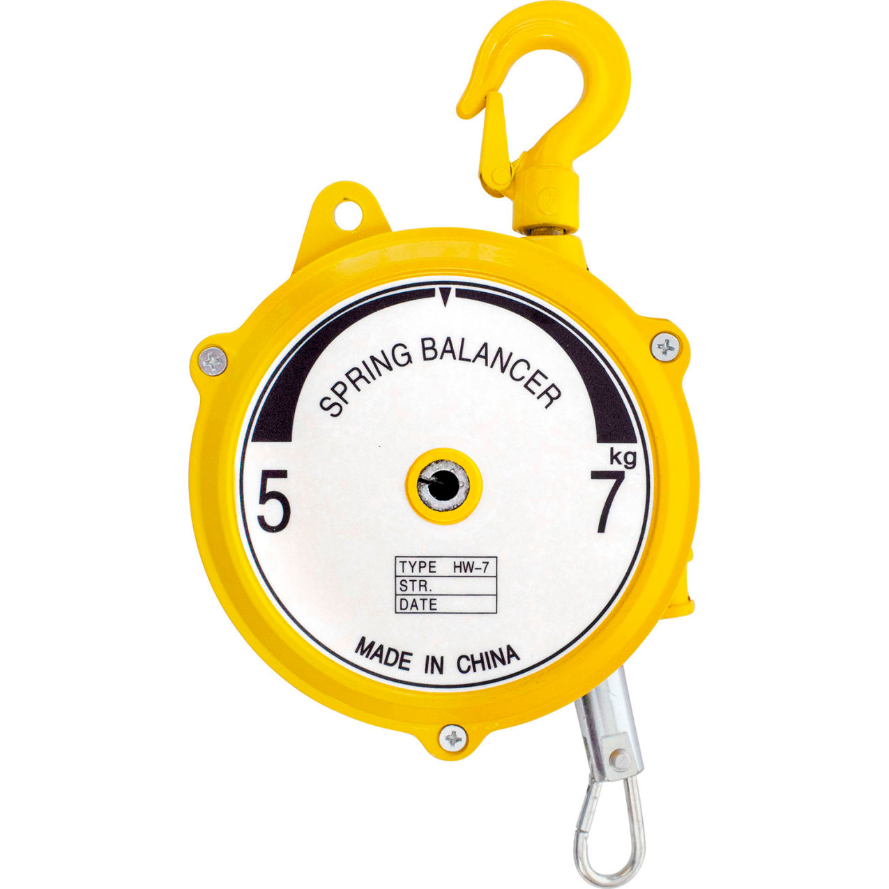 Packaging Tool Balancer, 11 to 15 lb. Capacity, 5-7/8"W x 5-7/8"D, Yellow