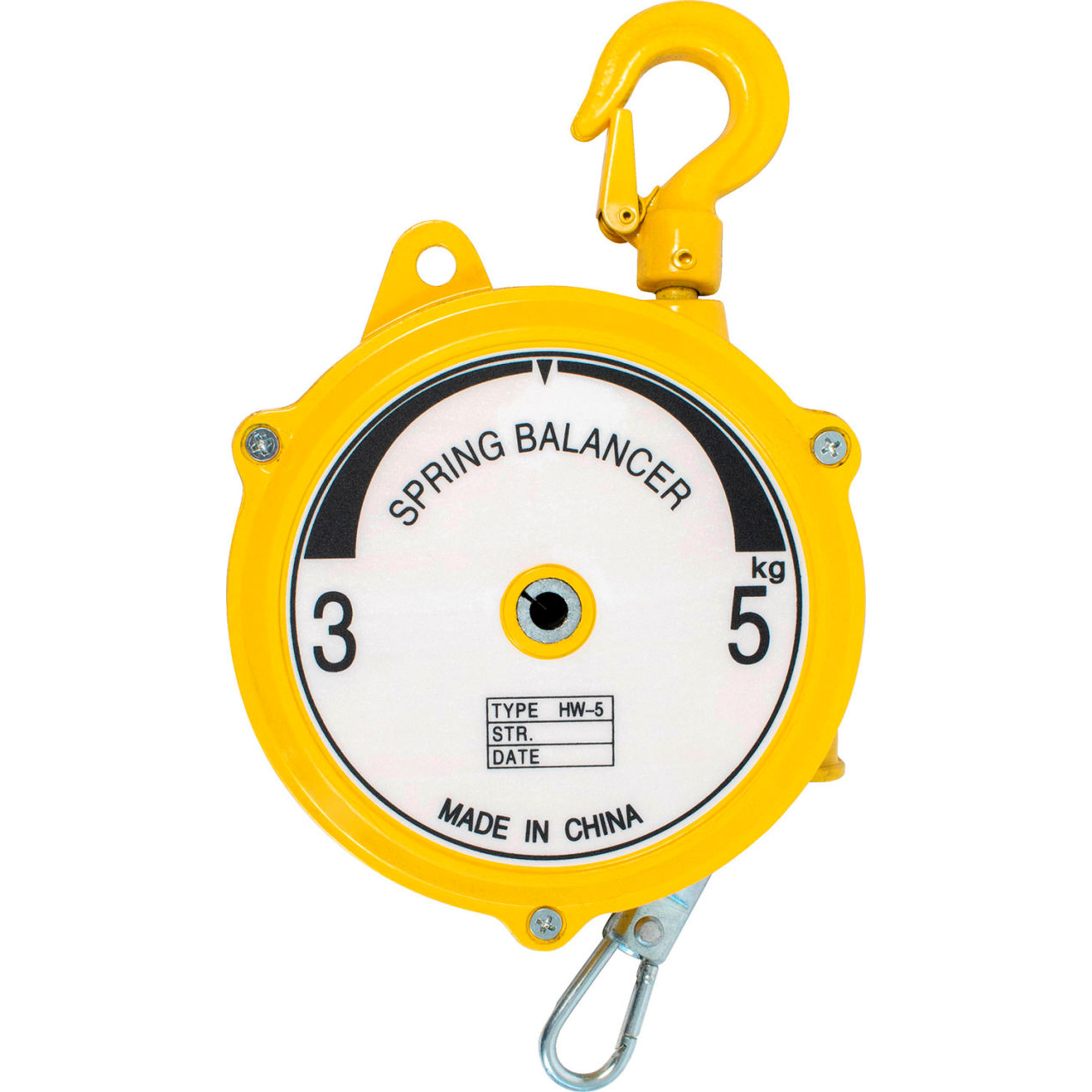 Packaging Tool Balancer, 7 to 11 lb. Capacity, 2-3/4"W x 6-1/2"D, Yellow
