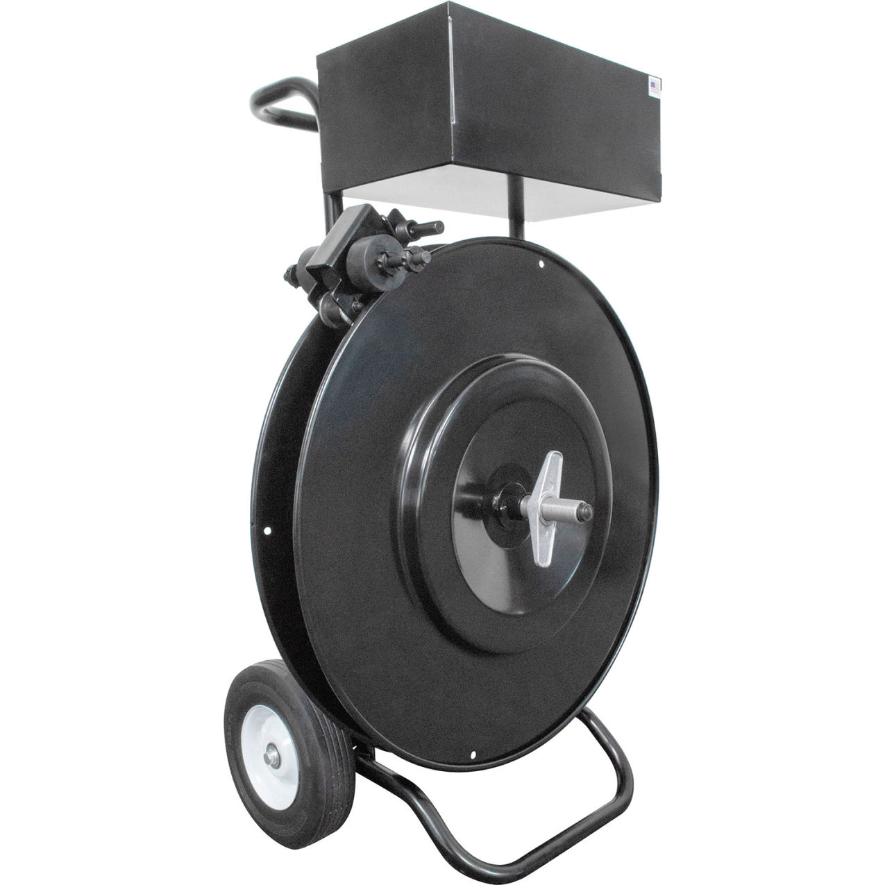 Packaging Oscillated Premium Heavy Duty Strapping Dispenser, 16" Core, Black