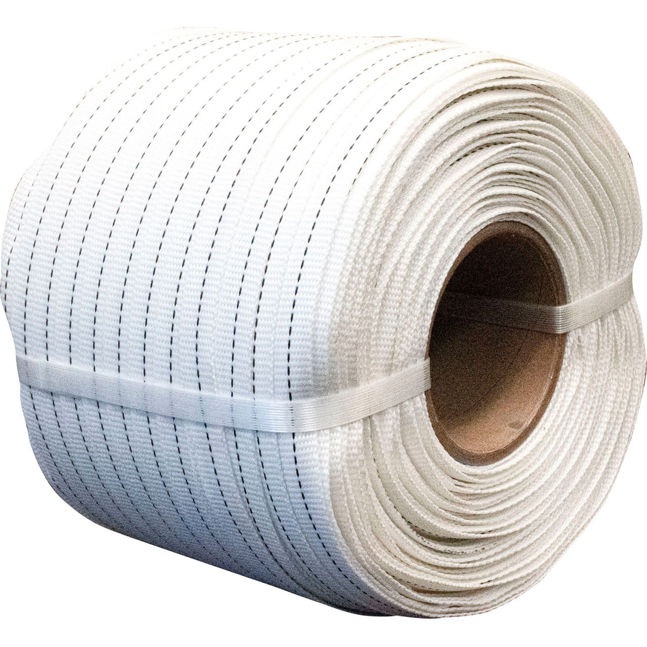 Heavy Duty Woven Poly Cord, 3/4"W x 1640'L x 0.05" Thick, 8" Core, White