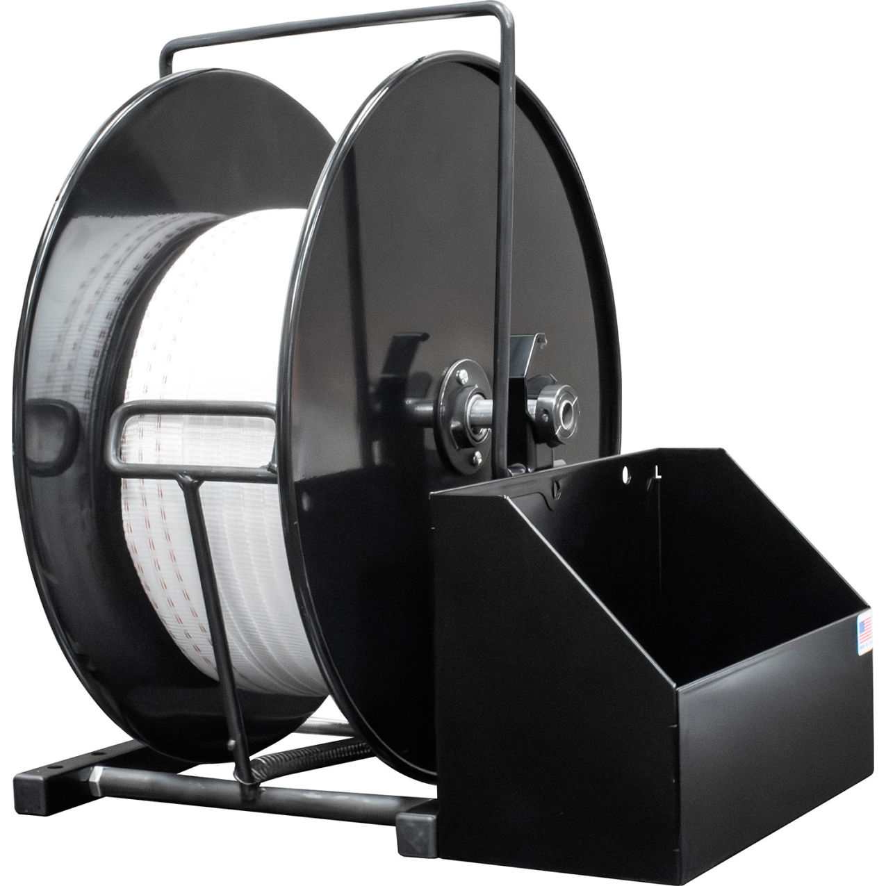 Packaging NZ Version Oscillated Floor Cord Strapping Dispenser, 6" Core, Black