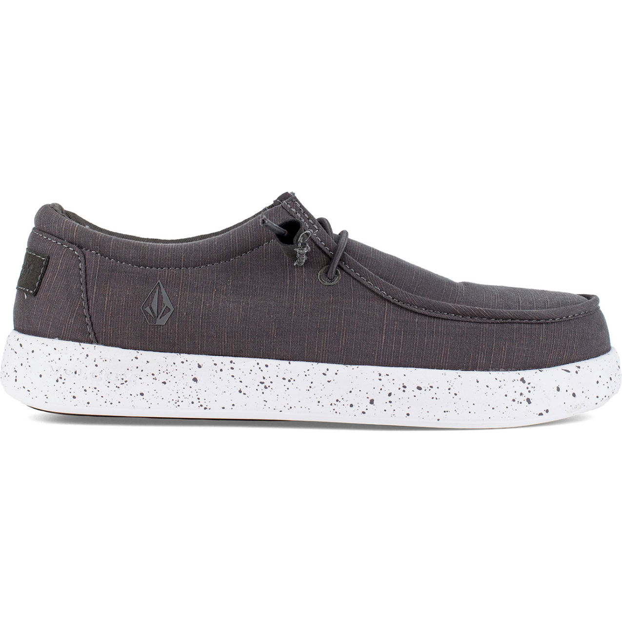 Chill Women's Slip-On Casual Work Shoes, Composite Toe, Size 12W, Dark Gray