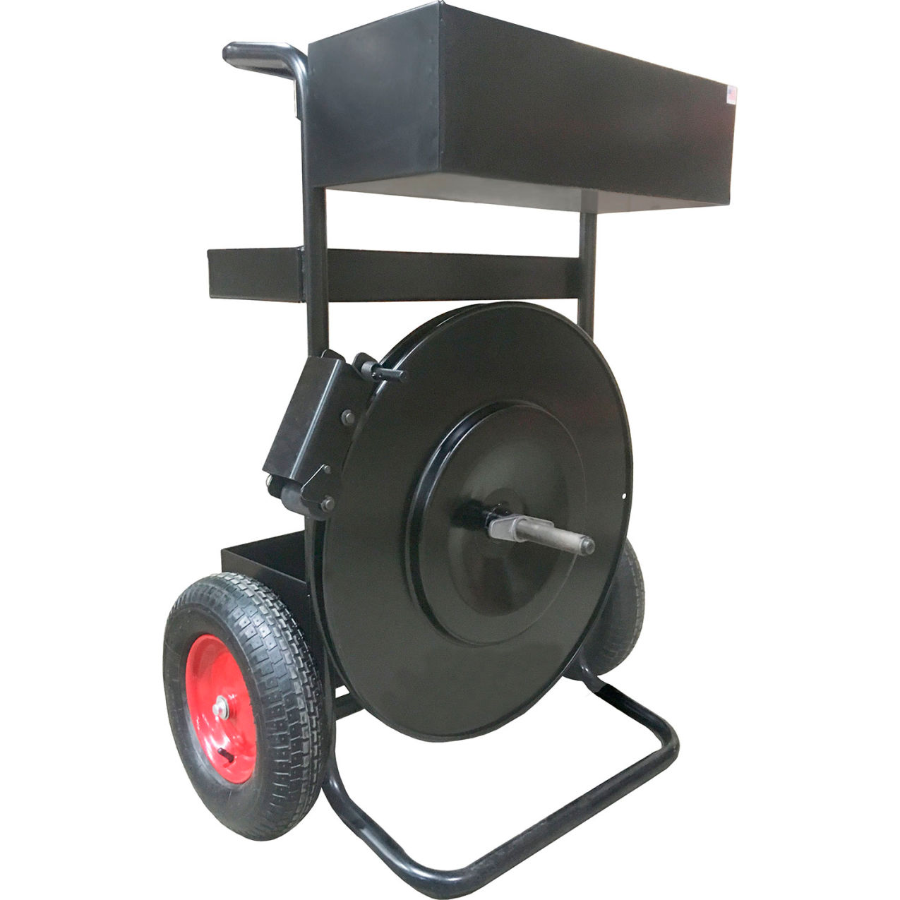 Packaging Ribbon Monster Cart for Steel Strapping, 16" Core, Black