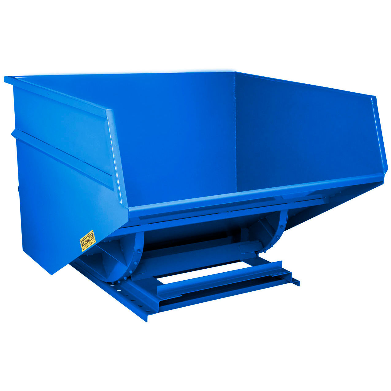 Heavy Duty Steel Self Dumping Forklift Hopper, 4 Cu. Yd., 7000 lb. Capacity, Blue