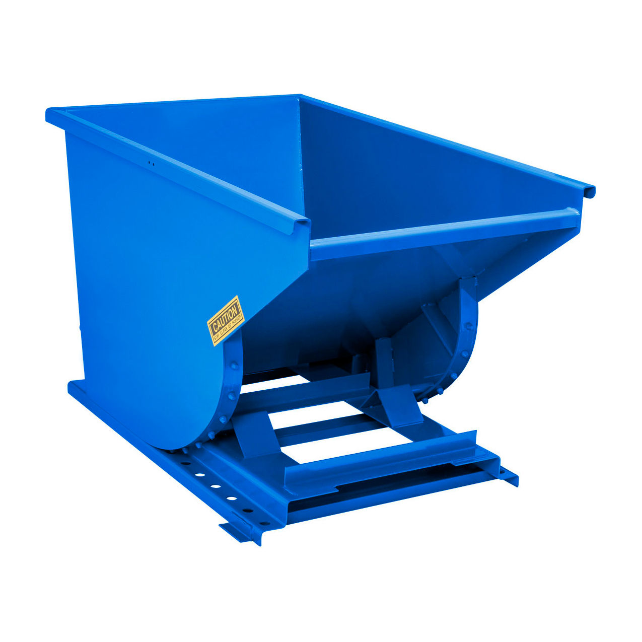 Heavy Duty Steel Self Dumping Forklift Hopper, 3/4 Cu. Yd., 6000 lb. Capacity, Blue