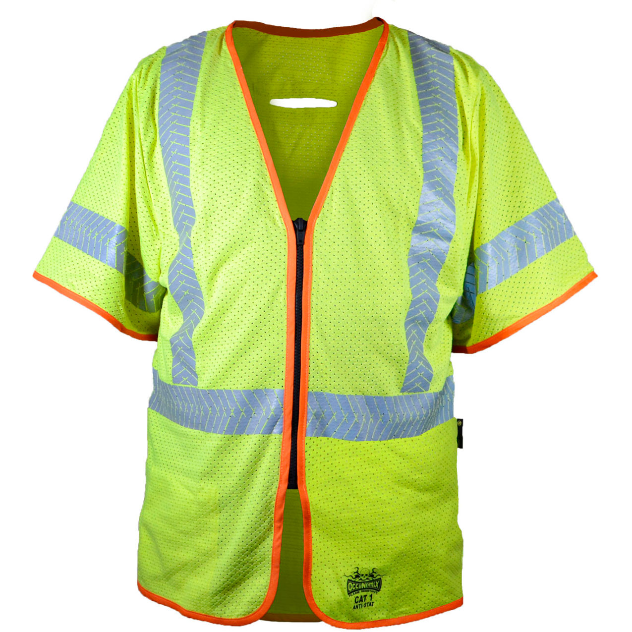 Class 3 Flame Resistant Anti-Static Vest, 3XL, Yellow