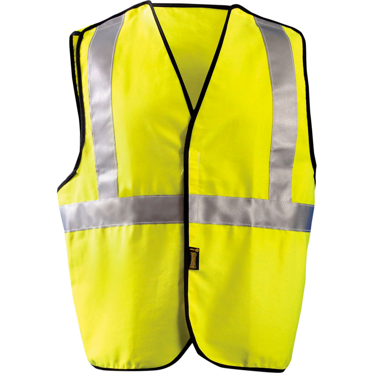 Class 2 Flame Resistant Cotton Rich 5-Point Breakaway Solid Vest, 5XL, Yellow