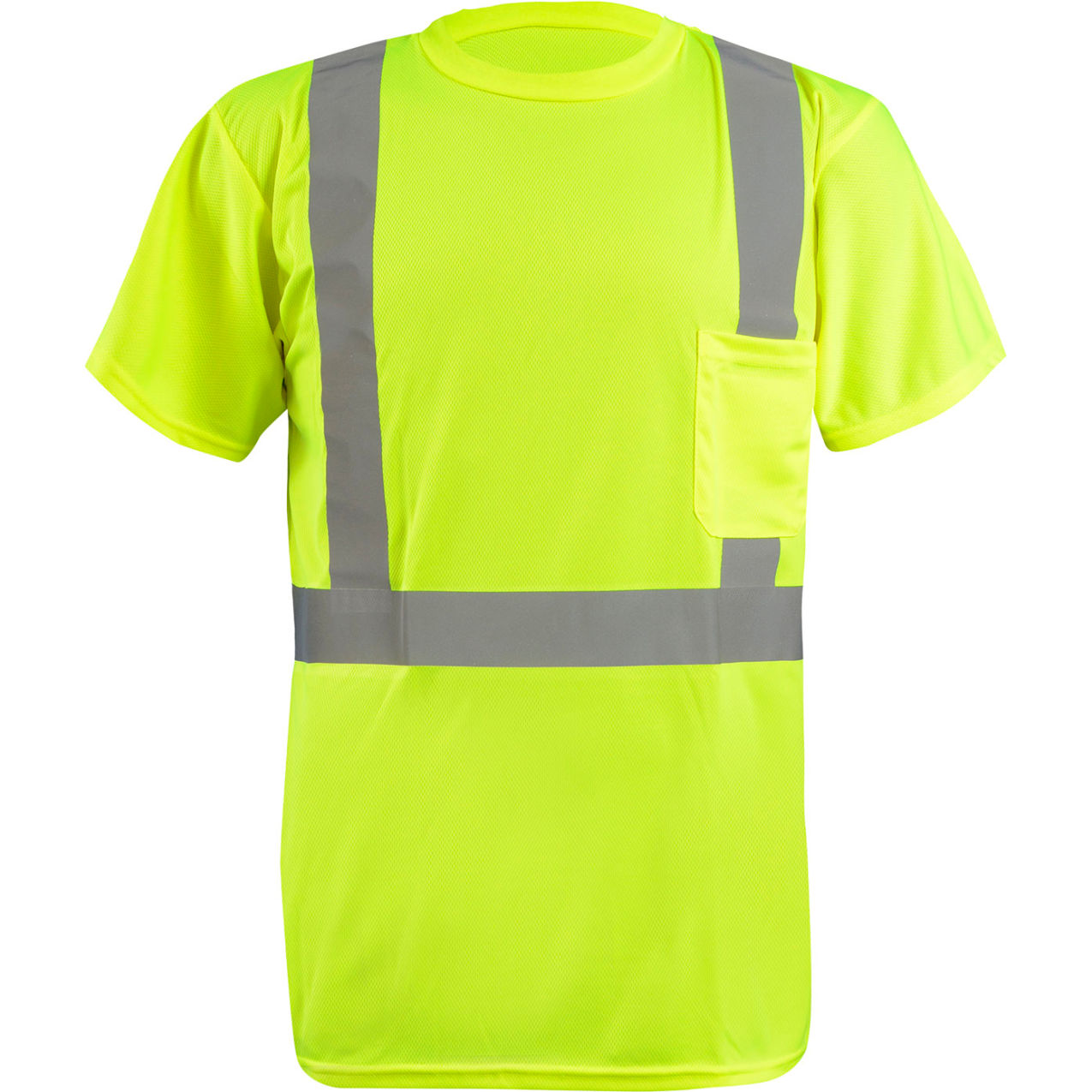 Class 2 Women's Sustainable 2 Tone Surveyor Solid/Mesh Vest, L, Yellow
