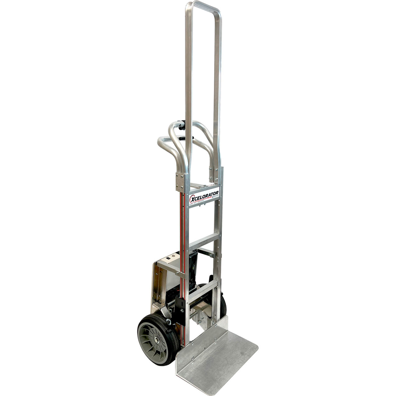 Power Assist Hand Truck, Std. Square Loop Handle, 18" x 9" Noseplate, 600 lb. Cap.