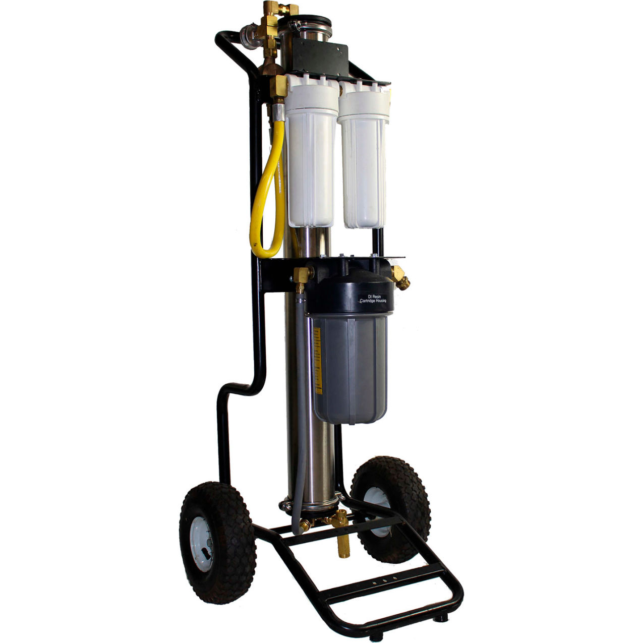 Hydrocart Pro Pure Water System with 35' Telescopic Carbon Fiber Pole & Brush Head