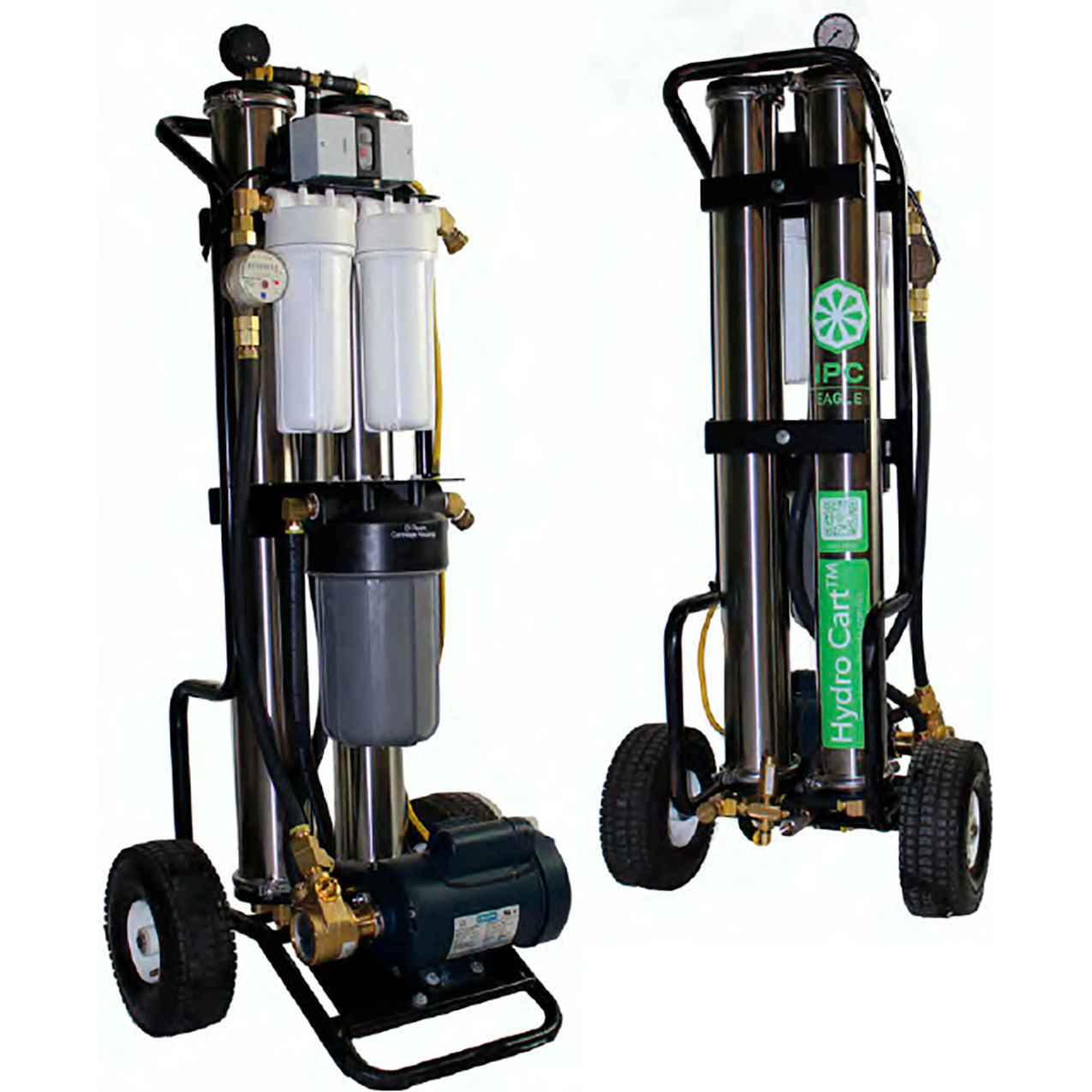 Hydrocart Pro Pure Water System with 11 Interlocking Carbon Fiber Poles & Brush Head
