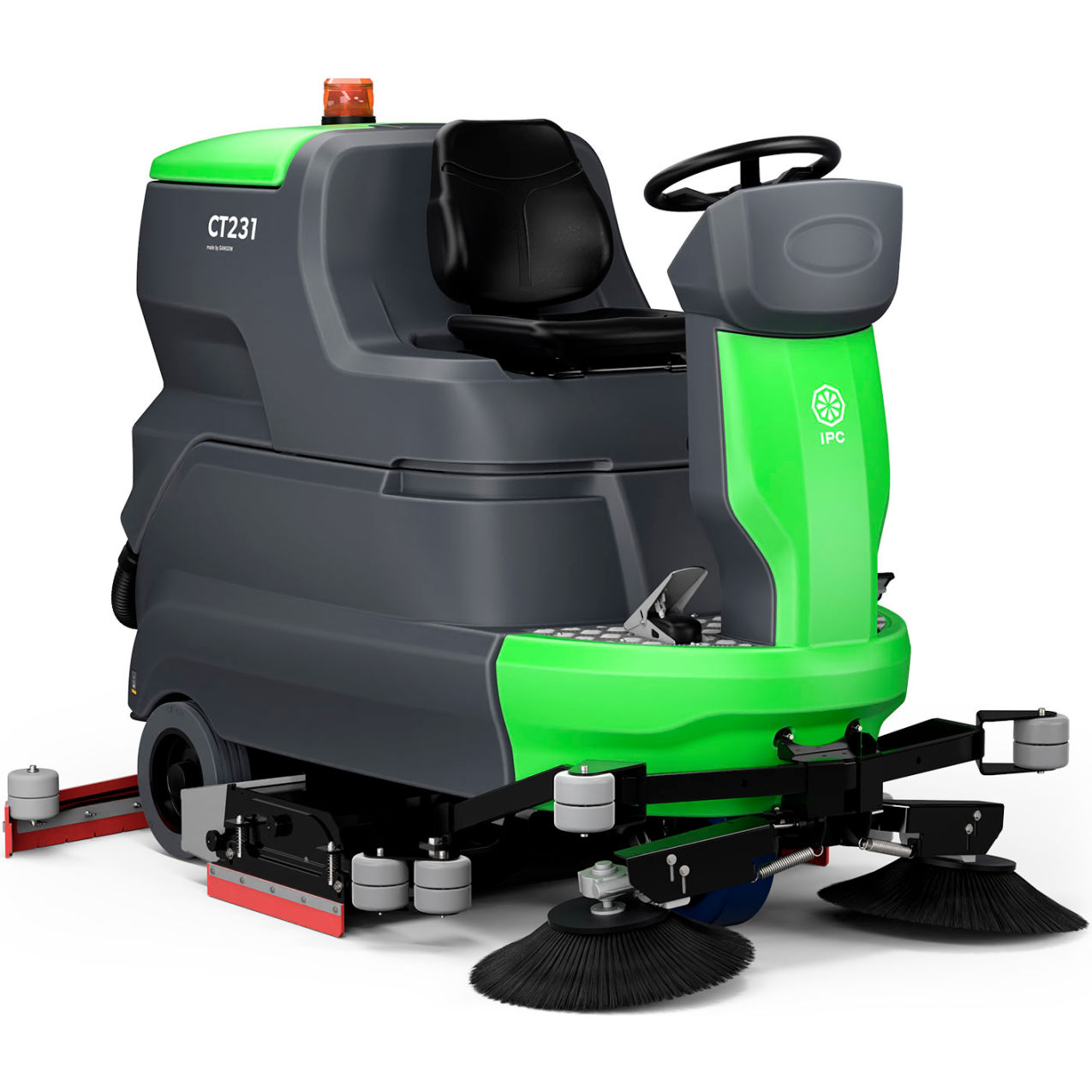 Cylindrical Riding Floor Scrubber, 40" Cleaning Path