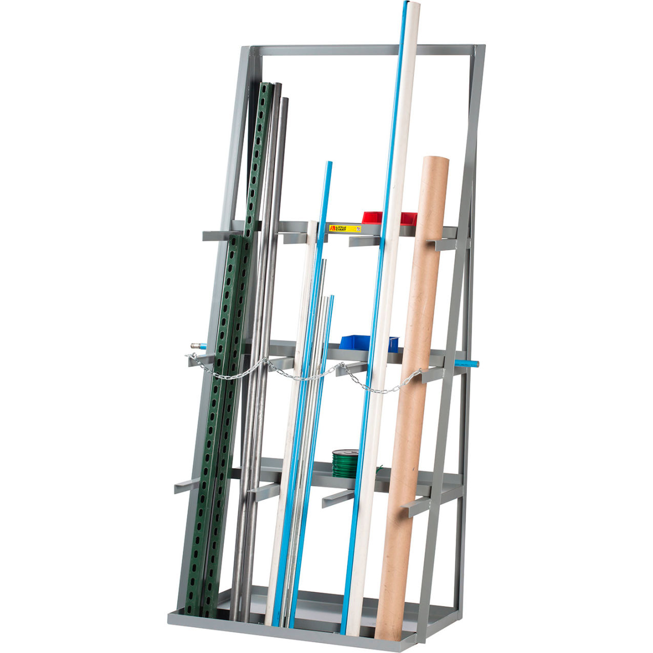 Vertical Bar Rack with 3 Shelves, 3 Bays, 4500 lb. Capacity, 36"W x 24"D x 84"H