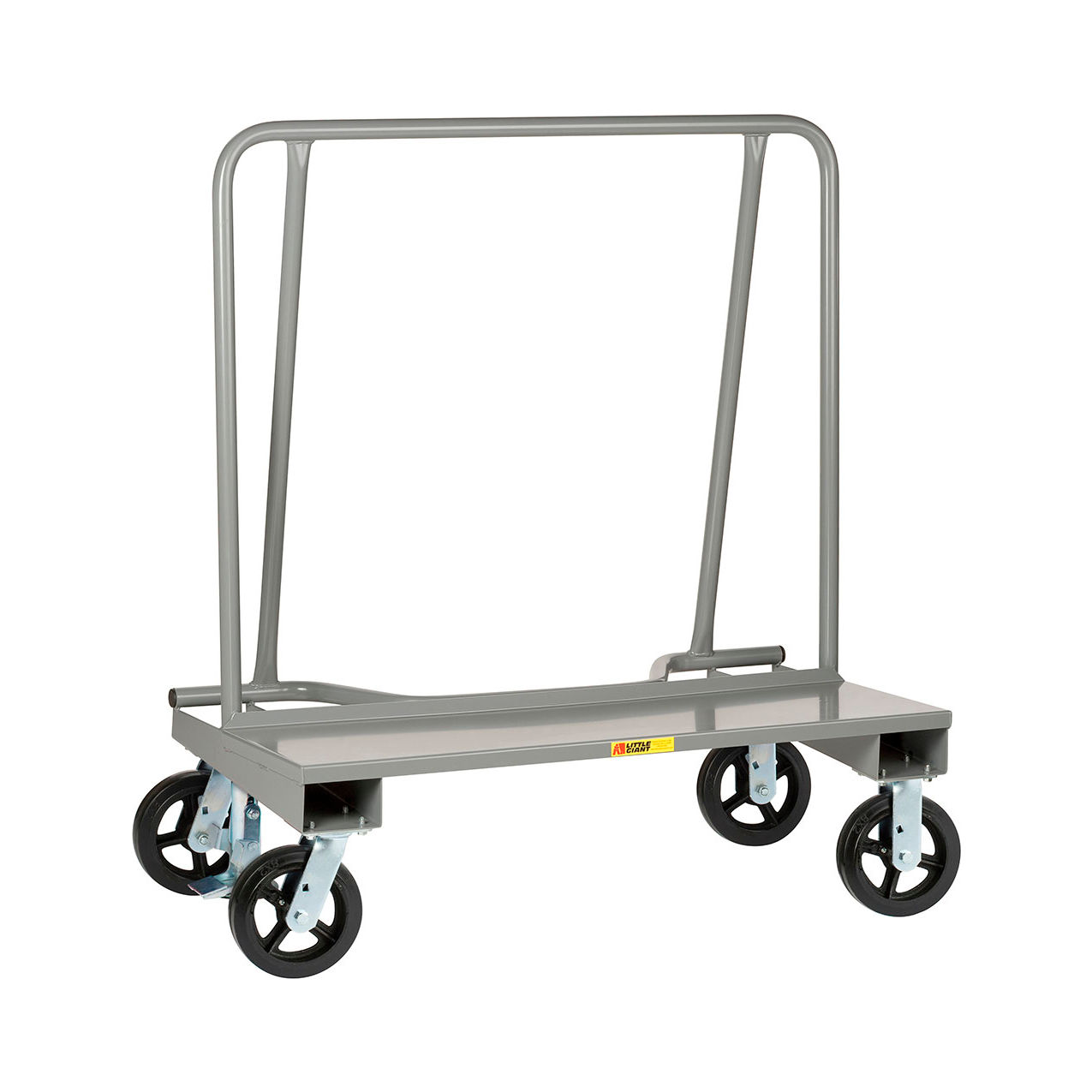 Drywall Cart, 8" Mold-On Rubber Wheels, 2000 lb. Capacity, 44"L x 24"W x 51"H