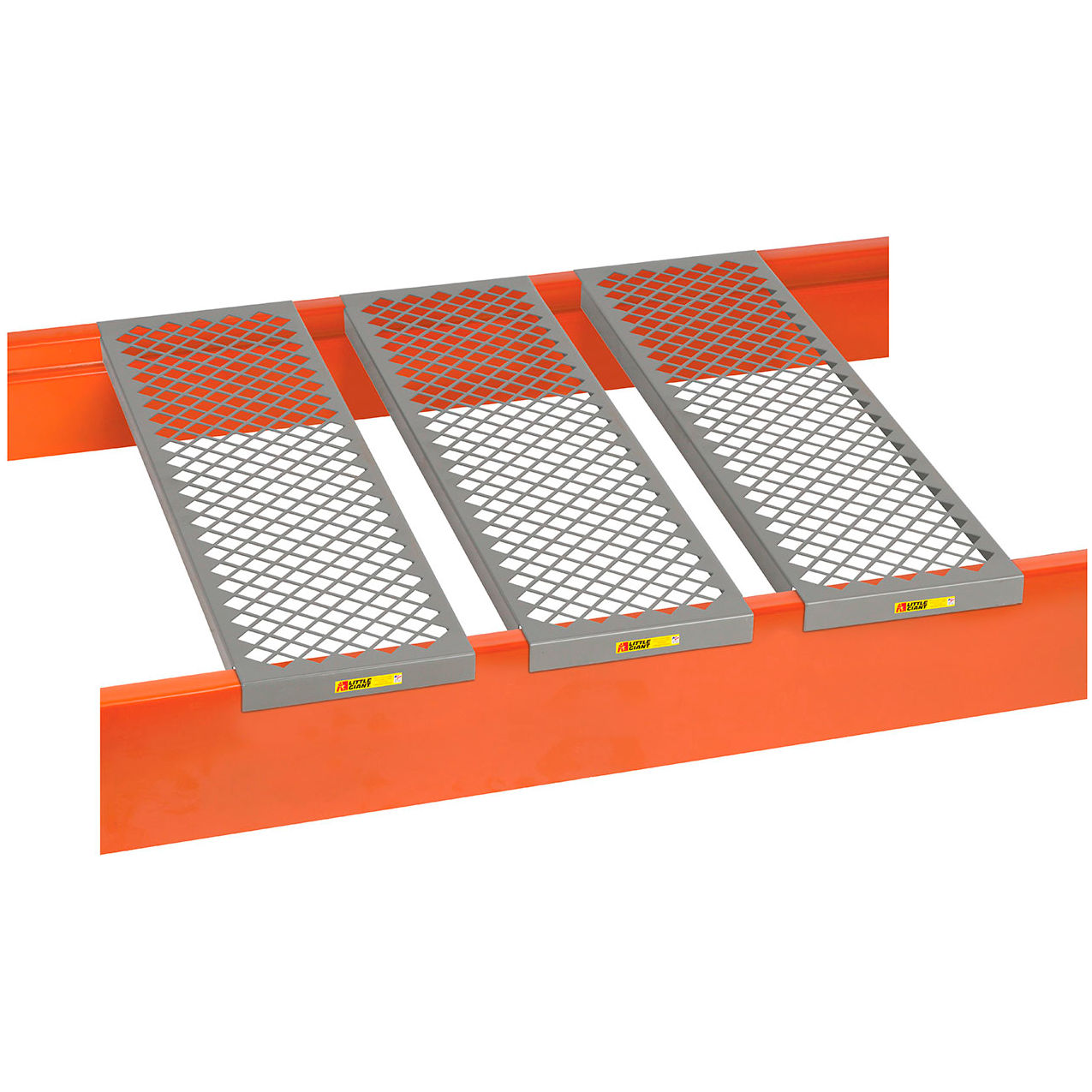 Perforated Rack Deck Channels, 500 lb. Capacity, 11-1/2"W x 36"D, Gray