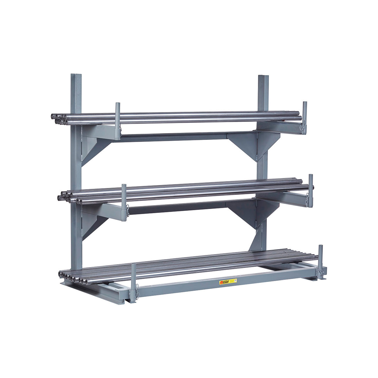 Stationary Welded Cantilever Rack, Starter, 48"W x 24"D x 51"H