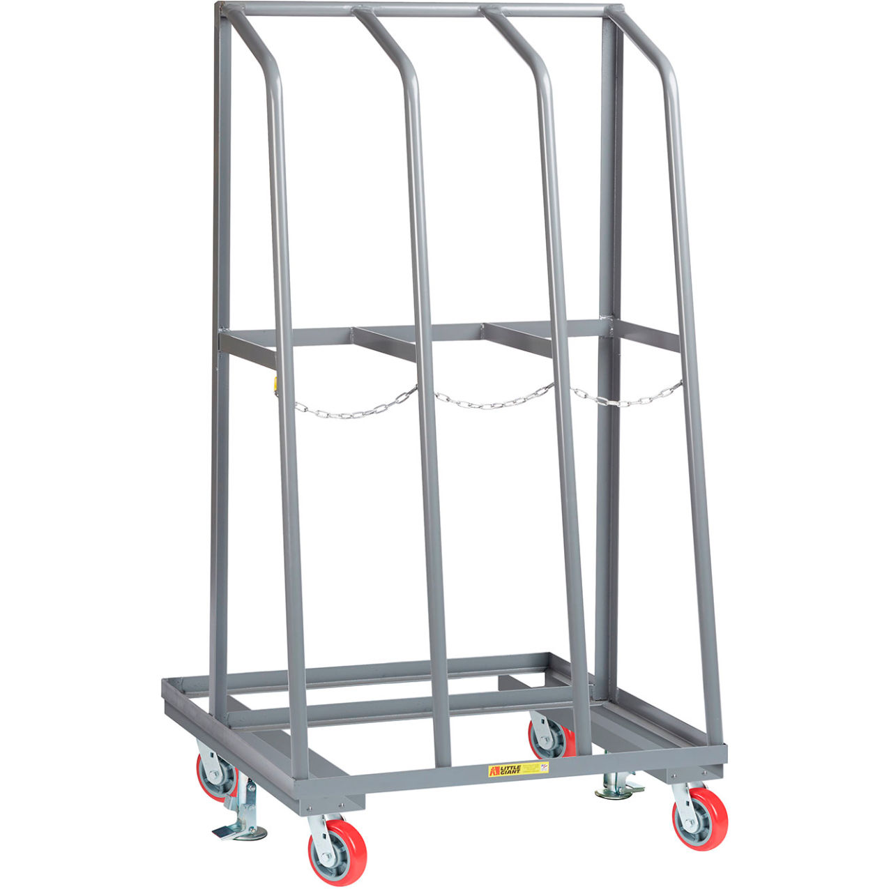 Mobile Vertical Bar Rack, 3 Bays, 1500 lb. Capacity, 36"W x 36"D x 69"H