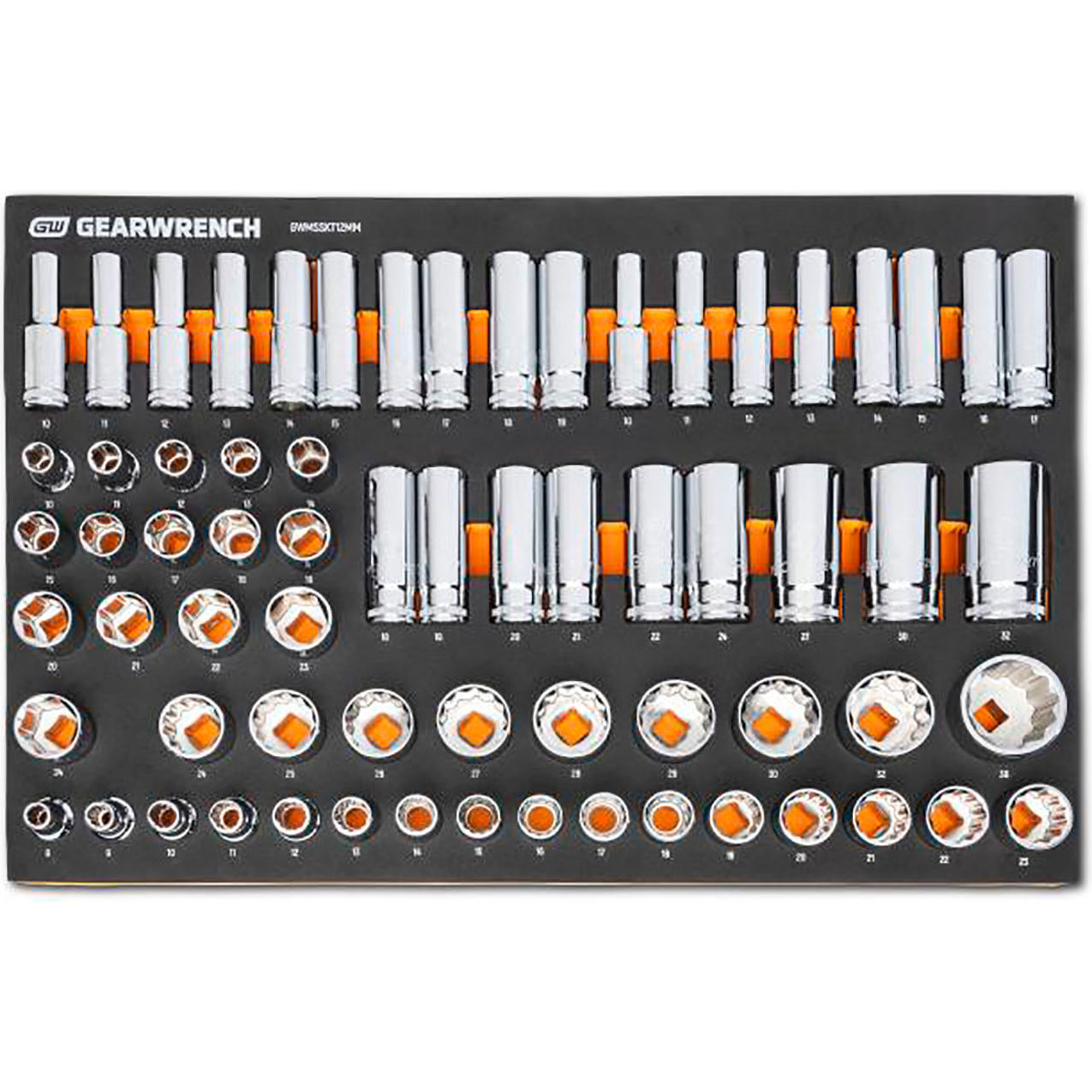 1/2" Drive Metric 67 Piece Socket Modular Set