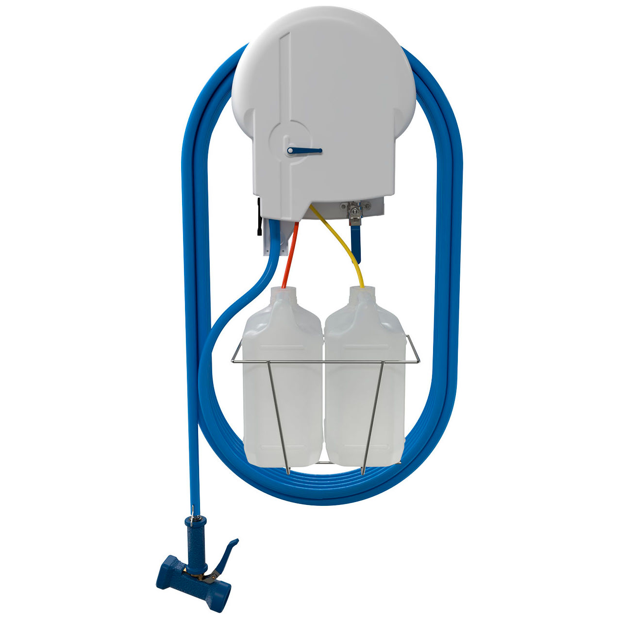 Brightwell Enclosed Wall Mounted Sprayer 2 Product, Dinga Spray Gun with Bracket