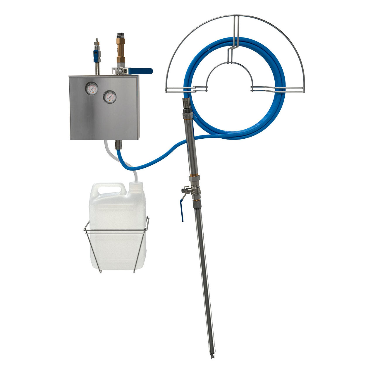 EcoFoam Station 1 Stainless Steel with 50' Hose & Bracket