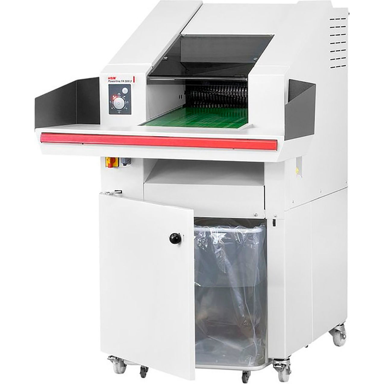 FA500.3c 550 Sheet, Strip-Cut Industrial Shredder, 140 Gal. Capacity