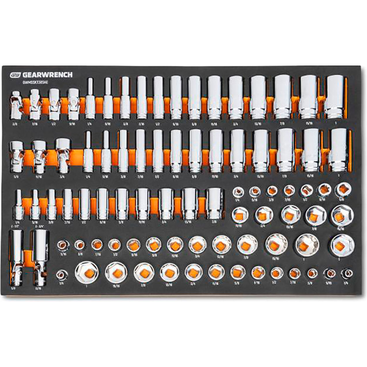 3/8" Drive SAE 85 Piece Socket Modular Set