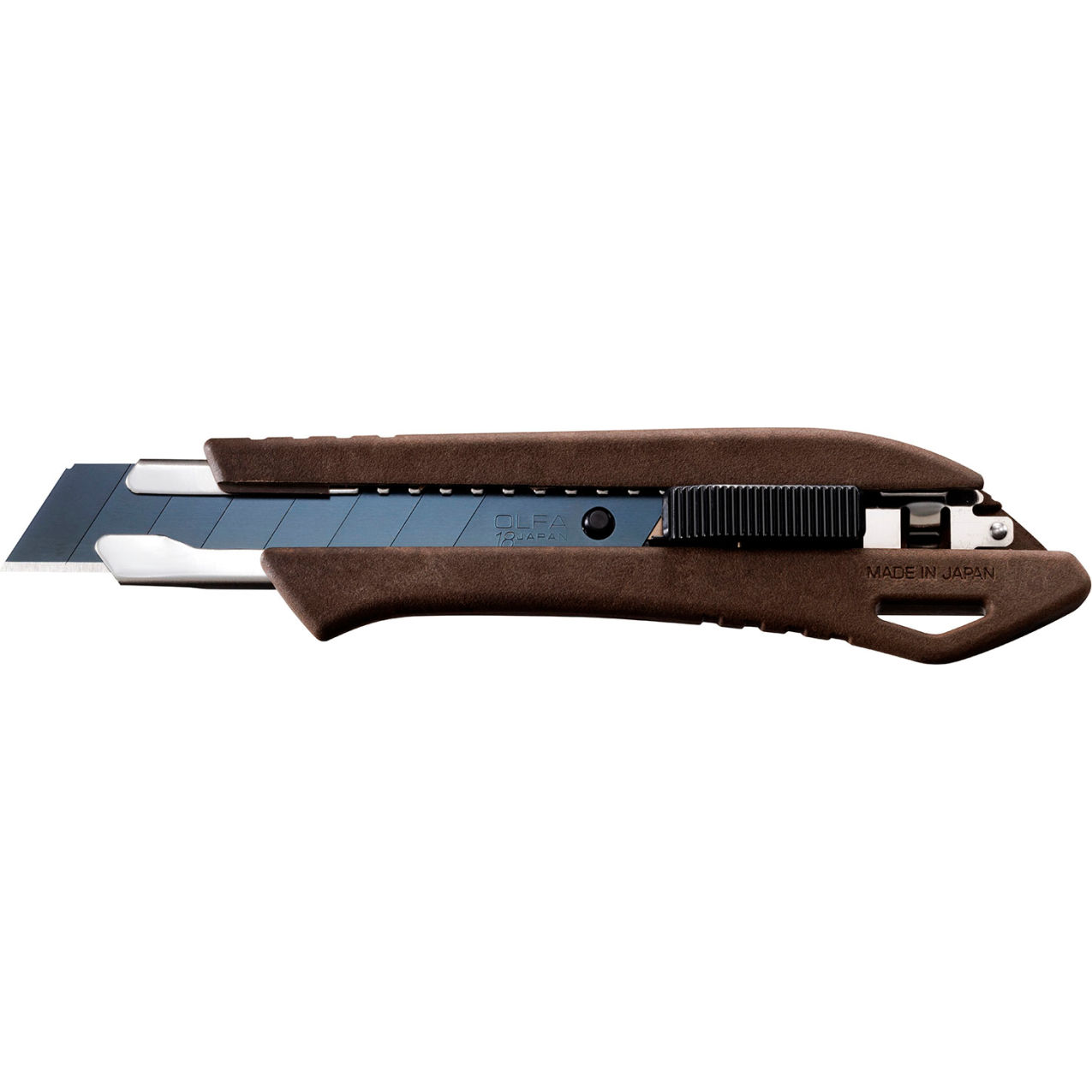 18mm Wood Composite Auto Lock Utility Knife, Brown