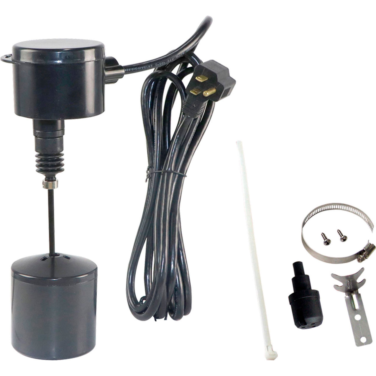 Vertical Float Switch For Smaller Sump Pits, 125 Volt, 10 Amps