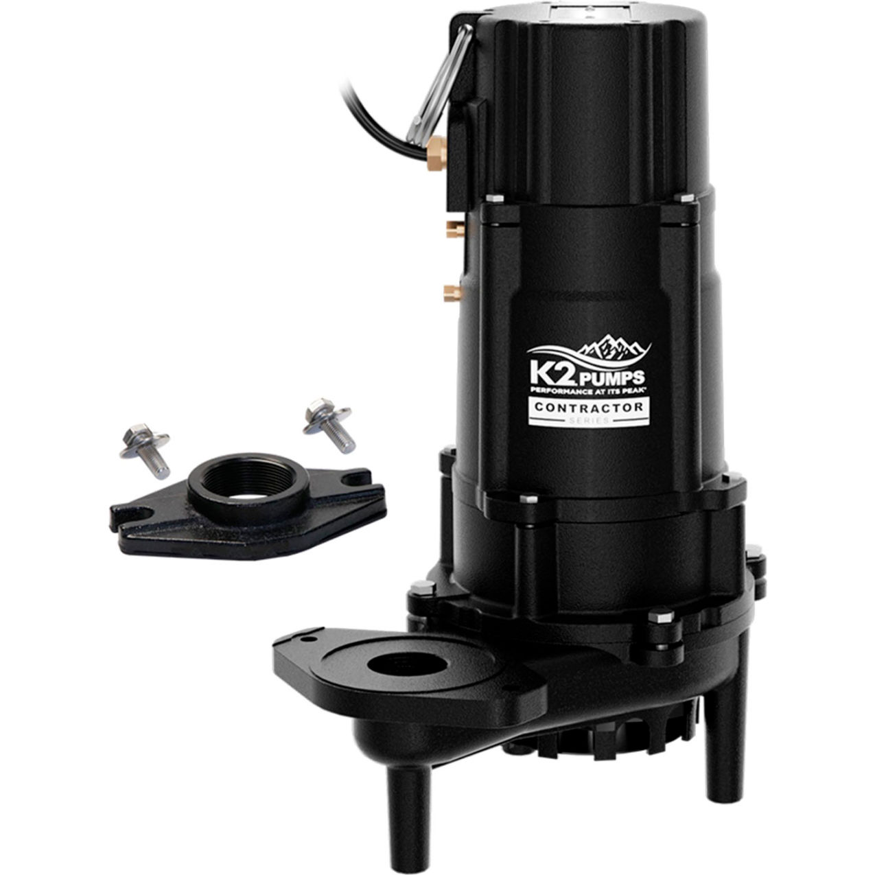 Contractor Series Effluent Pump, Cast Iron Base, 1 HP, 61.7 GPM