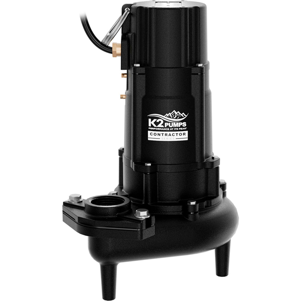 Contractor Series Sewage Pump, Cast Iron Base, 1 HP, 183 GPM