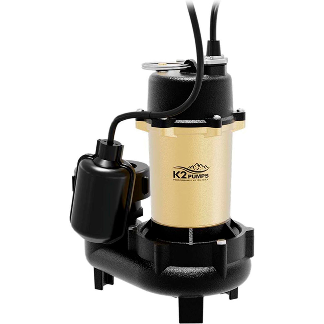 Effluent Pump with Quick Connect, Cast Iron Base, 1/2 HP, 70 GPM