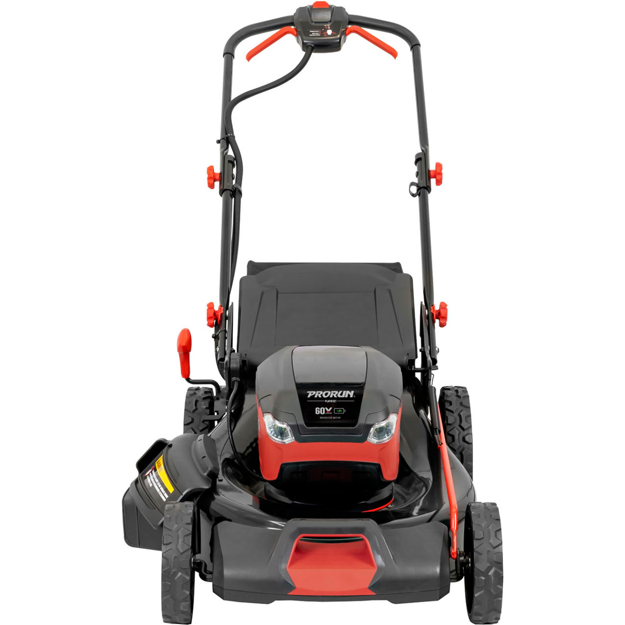 Brushless Push Lawn Mower with 2.5 Ah Battery & Charger, 21" Steel Deck, 60V