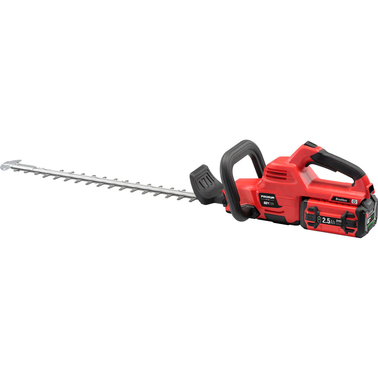 26" Brushless Hedge Trimmer with 2.5 Ah Battery & Charger, 60V