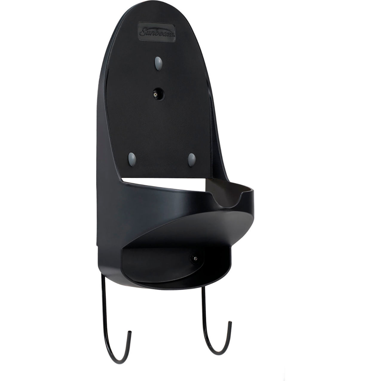 Iron Organizer with Ironing Board Hook & Mounting Hardware, Black