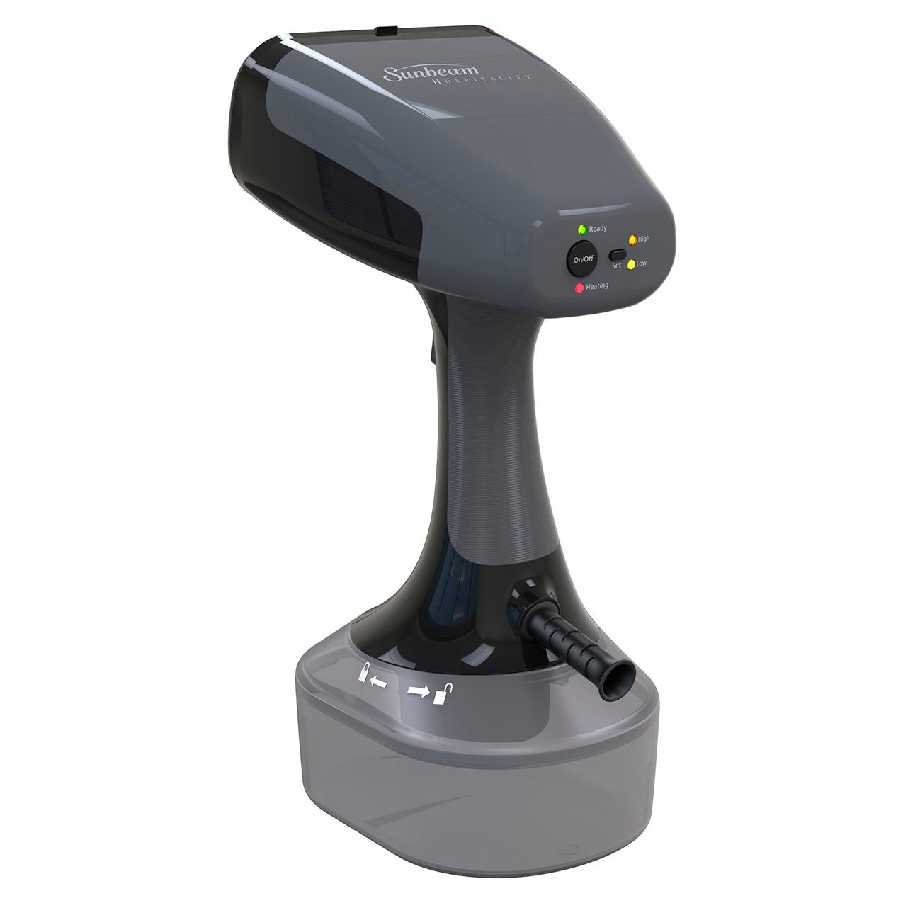 Handheld Garment Steamer with Auto-Off, Black/Gray
