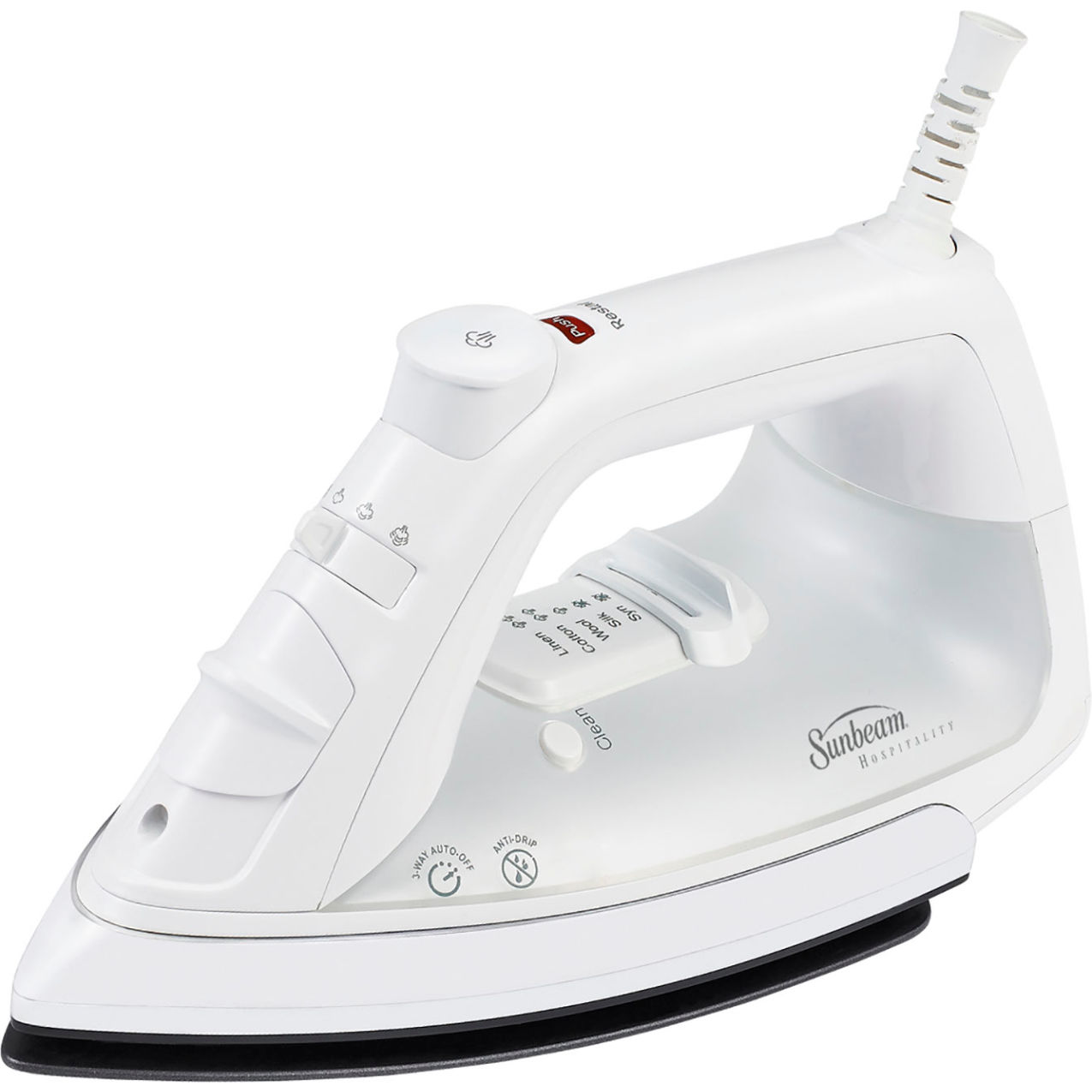 Greensense Mid-Size Steam Iron with 3-Way Auto Off, White