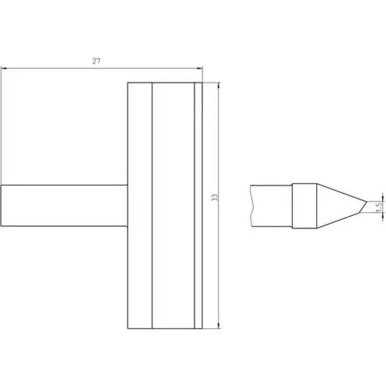 Ultra Soldering Tip, Blade 33.0 mm