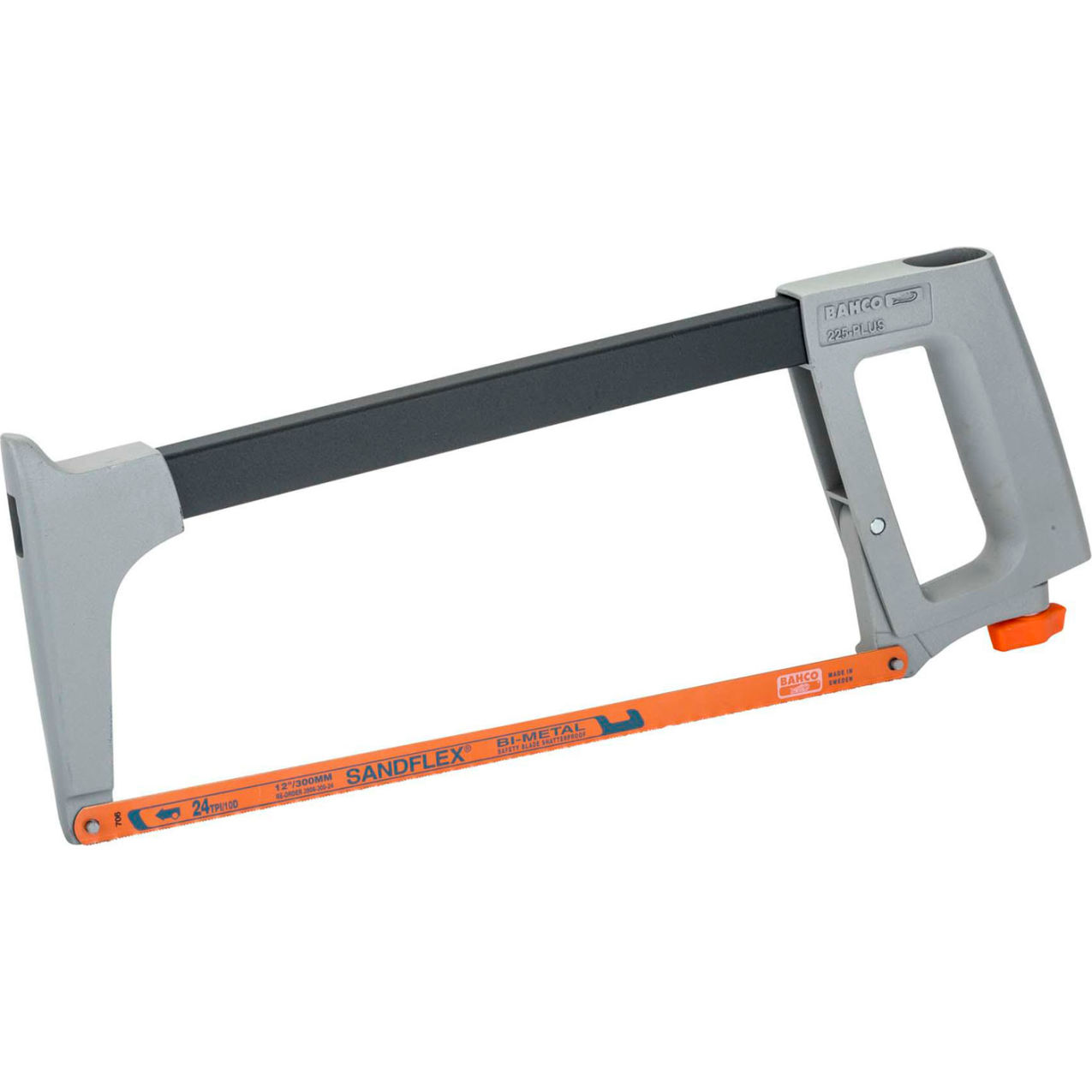Trad Hacksaw Frame, 12" Blade Length, Gray Handle