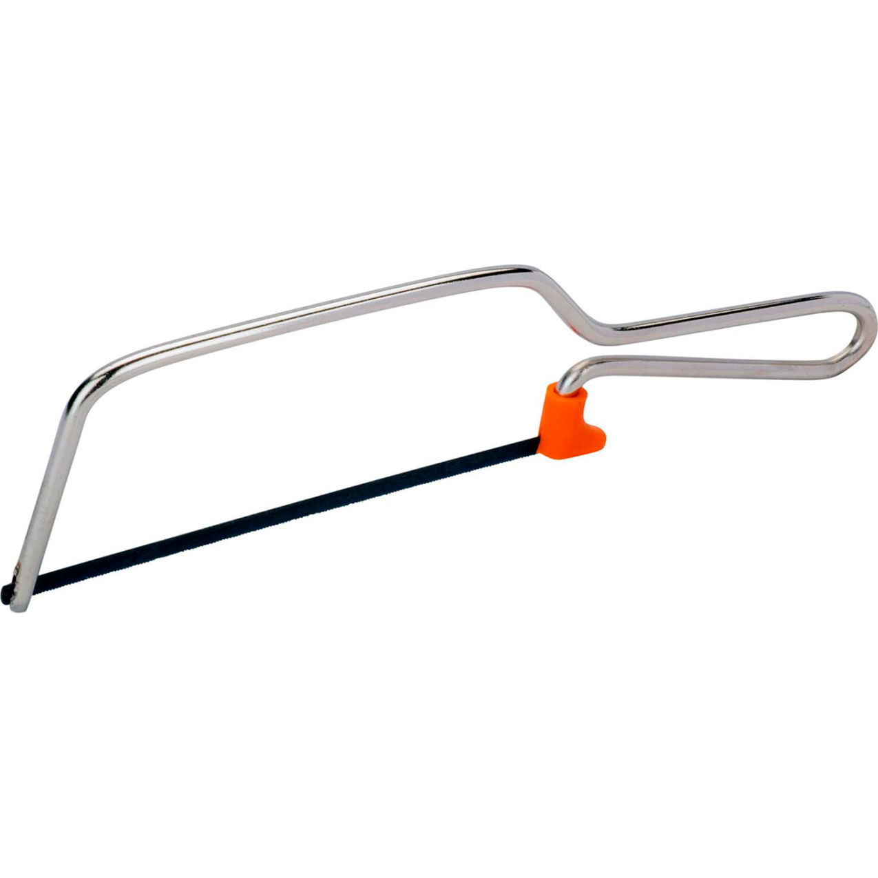 Mini Hacksaw Frame, 6" Blade Length, Silver Handle