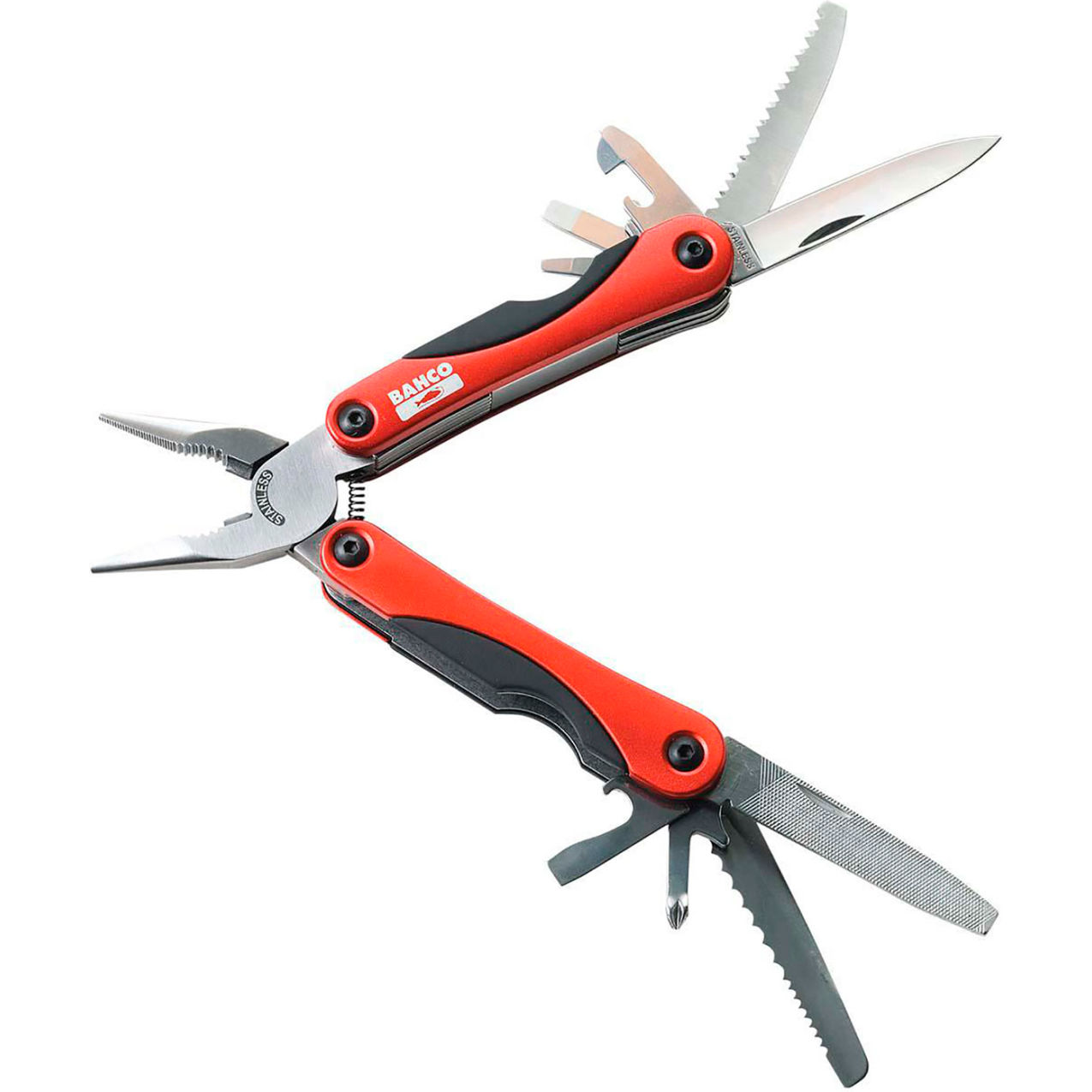 Multitool with Nylon Pouch, 5-7/8"L, Orange