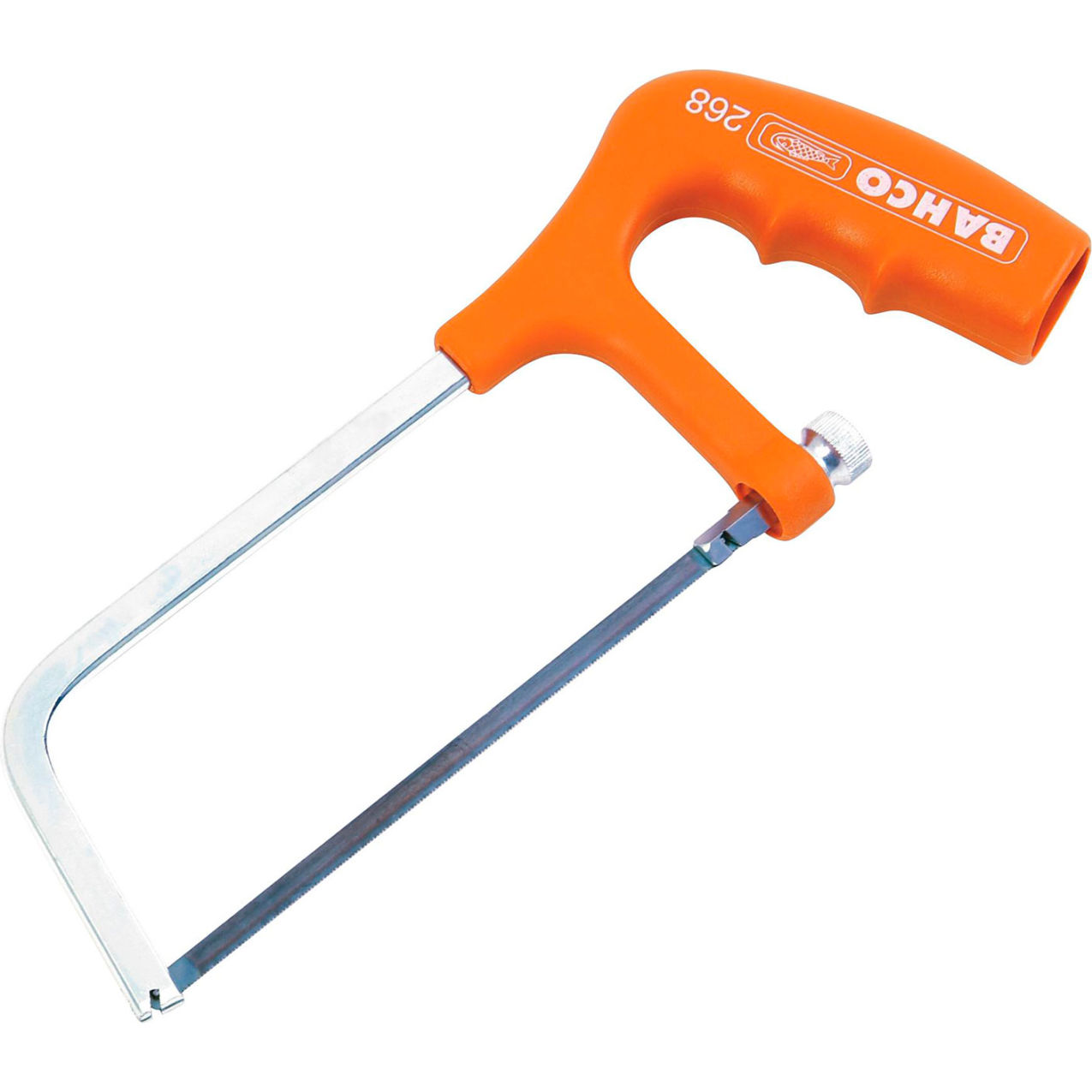 Mini Hacksaw Frame Tension, 6" Blade Length, Orange Handle