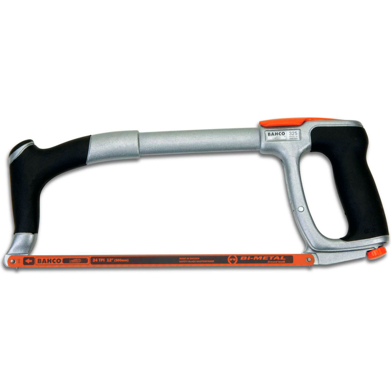 ERGO Hacksaw Frame, 12" Blade Length, Gray Handle