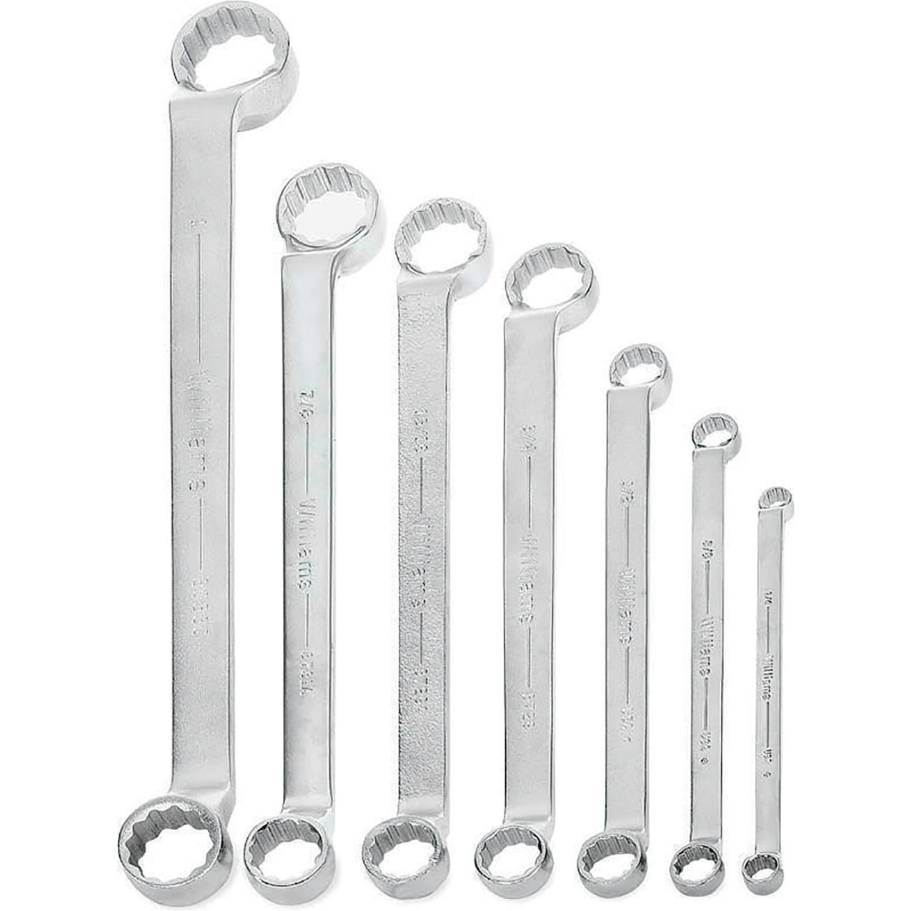 Double Head 10° Offset Box End Wrench Set, 12 Points, 3/8" to 1" Opening