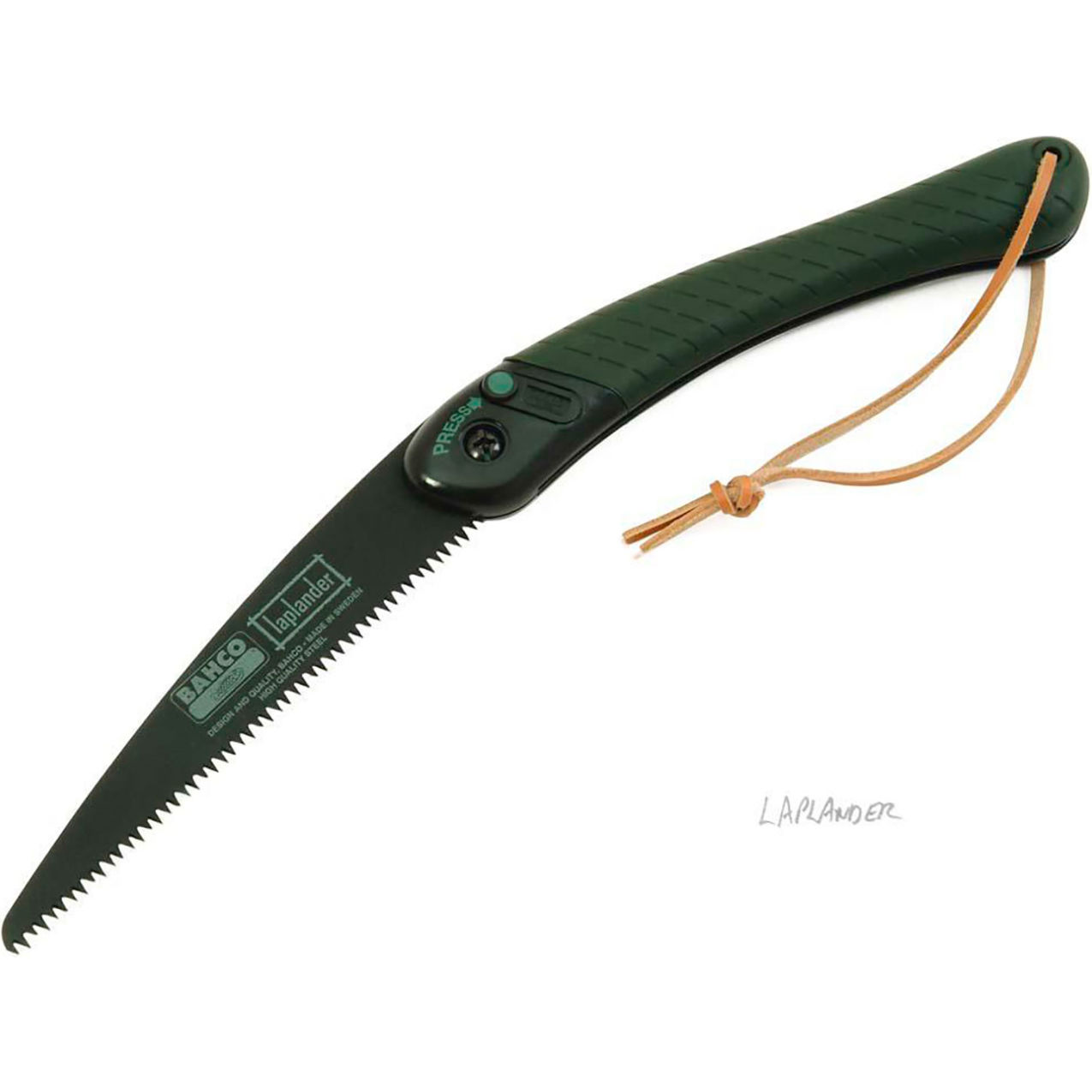 Folding Saw Laplander, 7-1/2" Blade Length, Black Handle