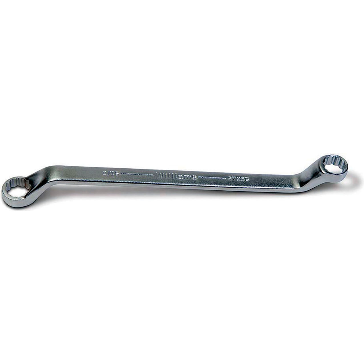 Double Head 60 Degree Offset Box End Wrench, 12 Points, 3/8" x 7/16" Opening