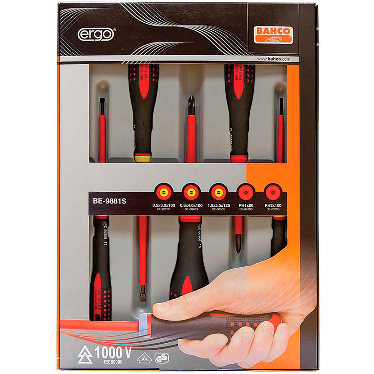 5 Piece Insulated Ergo Screwdriver Set
