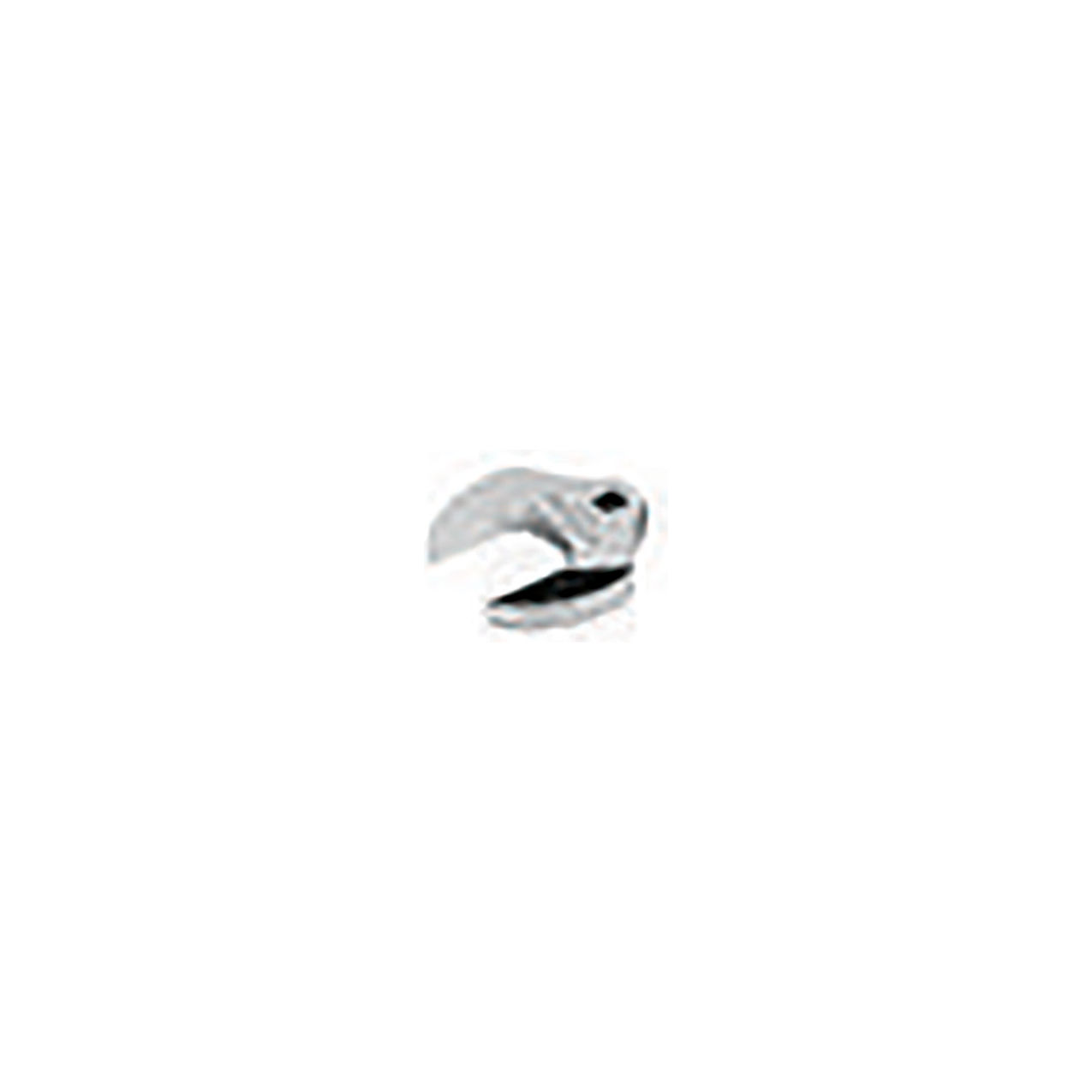 1/2" Drive Open End Crowfoot Wrench, 2-1/4" Opening Size, Chrome