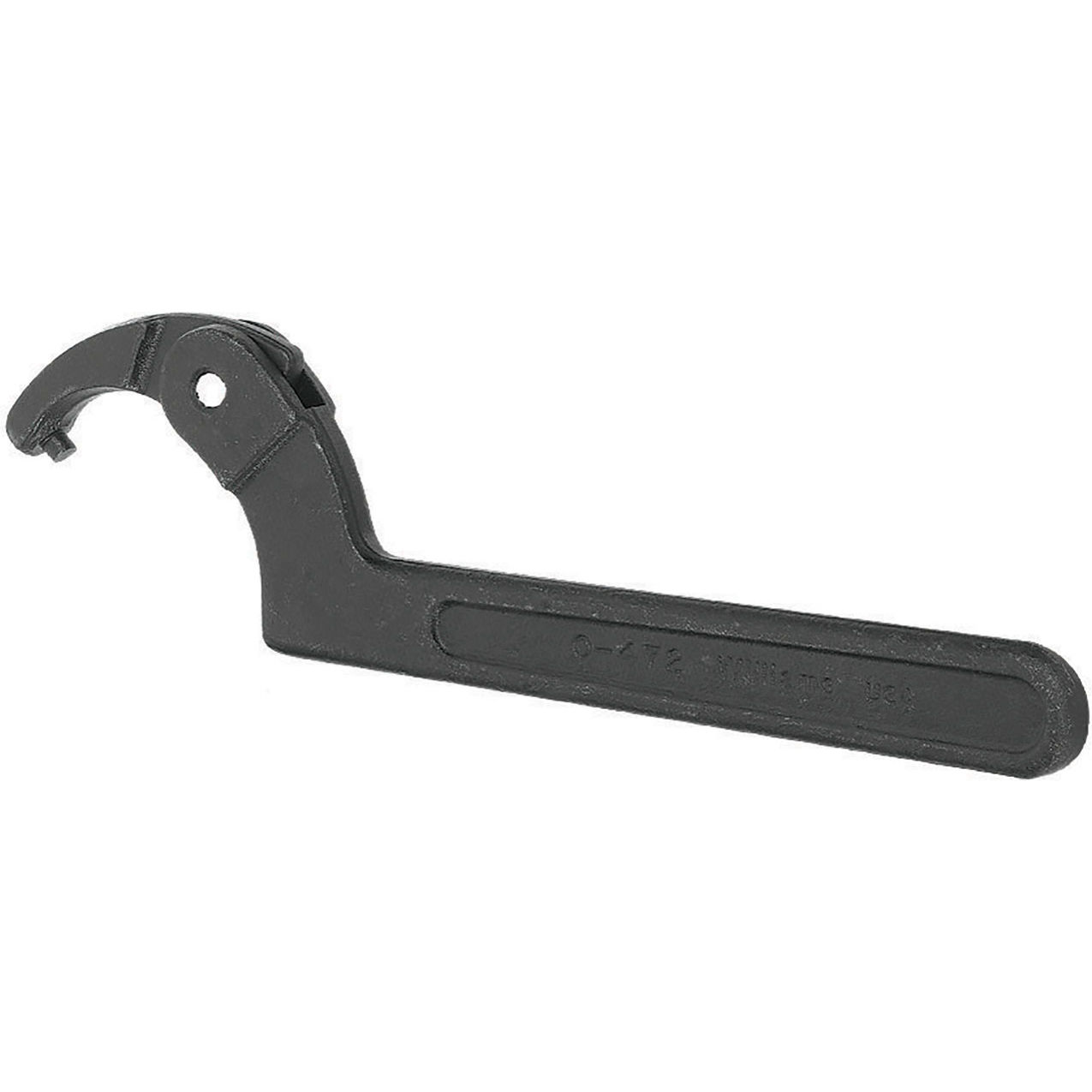 Adjustable Pin Spanner, 1-1/4" to 3" Opening Size, 7/32" Pin Length, Black