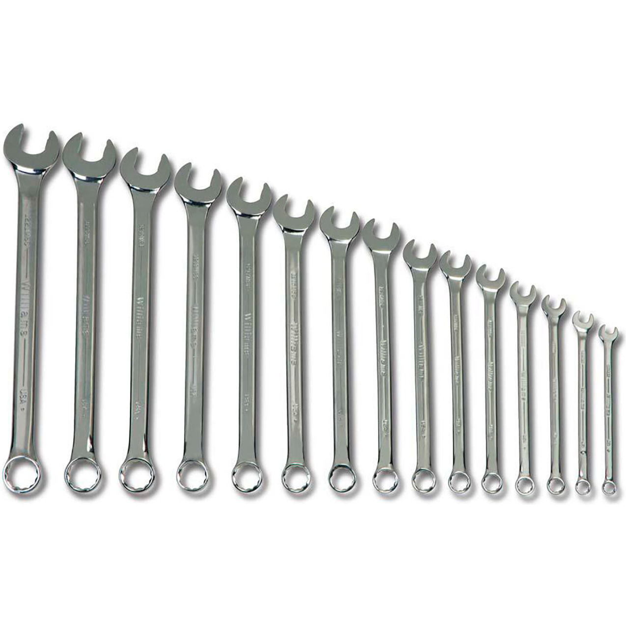 15 Piece 7mm to 32mm 12-Point SuperCombo Combination Wrench Set, Chrome
